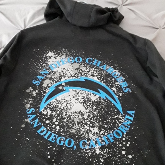 Men's "San Diego" Chargers zip hoodie - Picture 2 of 3